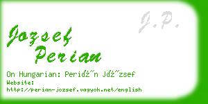 jozsef perian business card